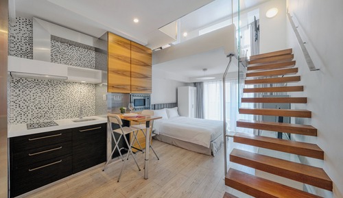 Estudio Deluxe, 2 camas de matrimonio (Loft)