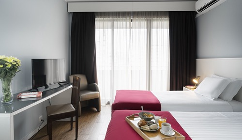 Habitación con 2 camas individuales