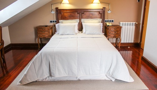 Habitación romántica doble, 1 cama doble, vistas al mar