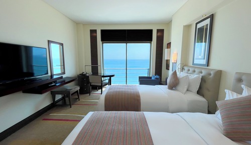 Habitación de lujo, 2 camas individuales, vistas al mar
