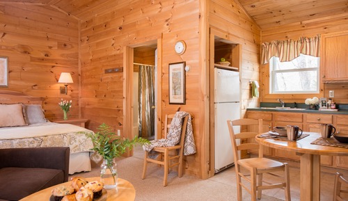 Cabaña económica, 1 cama de matrimonio