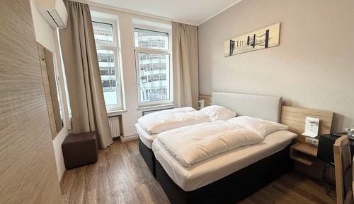 Habitación con 1 cama doble o 2 individuales