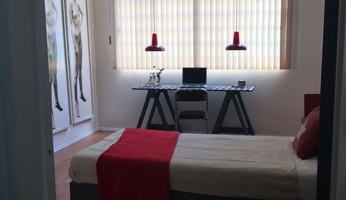 Habitación individual, baño compartido (#3 Roja)