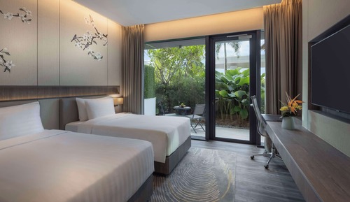 Habitación Deluxe, 2 camas individuales, patio (Laguna)