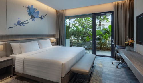 Habitación Deluxe, 1 cama de matrimonio grande, patio (Laguna)