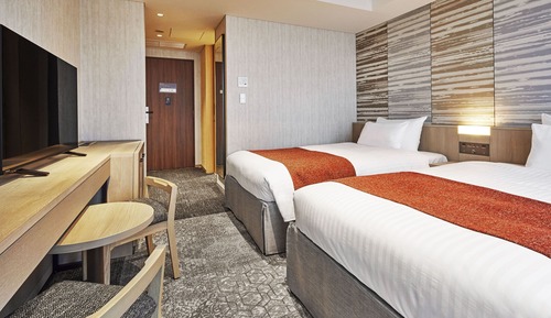 Habitación económica con 2 camas individuales, no fumadores, vistas a la ciudad