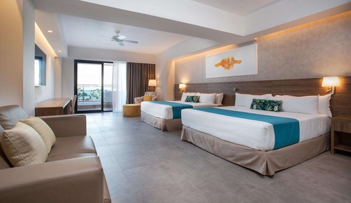 Habitación superior, bañera de hidromasaje, vistas al mar