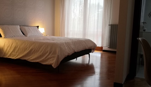Habitación exclusiva con 1 cama doble o 2 individuales, balcón, vistas al jardín (Porta Lodovica)