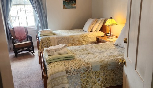 Basic Room, 2 Twin Beds, Non Smoking (Room 9, Third Floor) Shared Shower