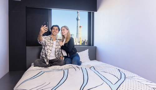 Habitación con 2 camas individuales (Skytree View Twin)