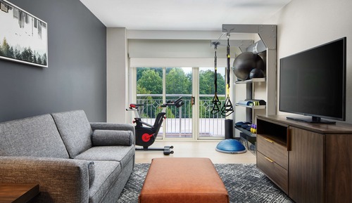 Suite, 2 camas dobles, accesible para personas con discapacidad (Fitness Suite W/ Trx - Chin Up Bar)