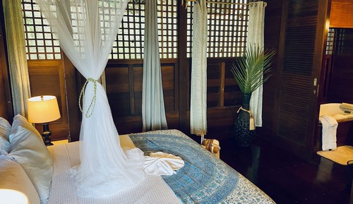 Habitación panorámica doble, 1 cama de matrimonio grande, balcón, vistas al mar