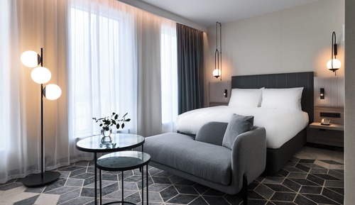 Habitación estándar, 1 cama de matrimonio, vistas a la ciudad