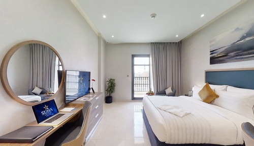 Estudio superior, 1 cama doble, vistas a la ciudad