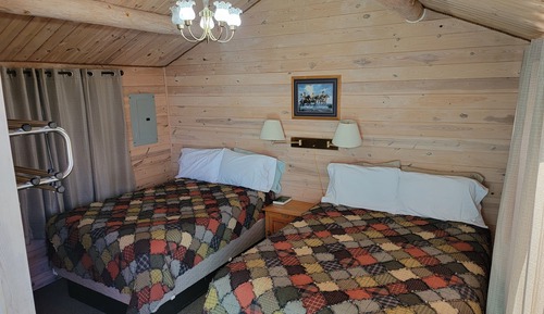 Cabaña, varias camas