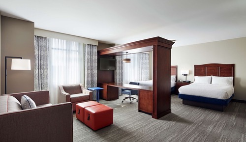 Suite estudio, 2 camas de matrimonio