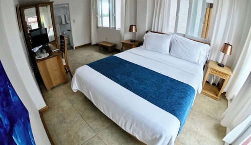 Habitación estándar doble, 1 habitación, vistas al jardín, planta baja
