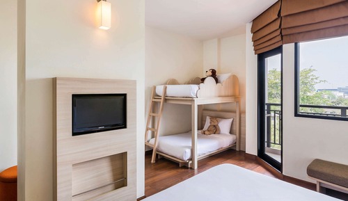 Habitación familiar, varias camas