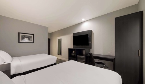 Habitación estándar, 2 camas dobles, no fumadores, frigorífico y microondas