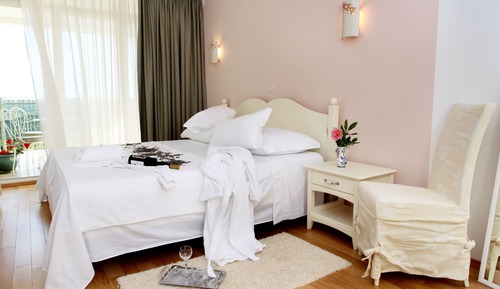 Habitación Confort doble, 1 cama doble, balcón, vistas al mar