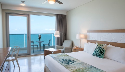 Habitación superior, 1 cama de matrimonio, vistas al mar