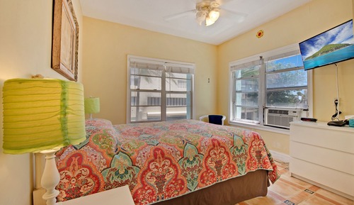 #12 = Ocean View Oasis = 1 bedroom w/ queen sized bed and a rollaway single/twin bed