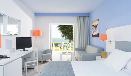 Habitación estándar doble de uso individual, balcón, vistas al mar