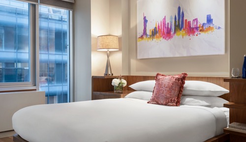 Habitación Deluxe, 1 cama de matrimonio, vistas a la ciudad (METRO QUEEN)