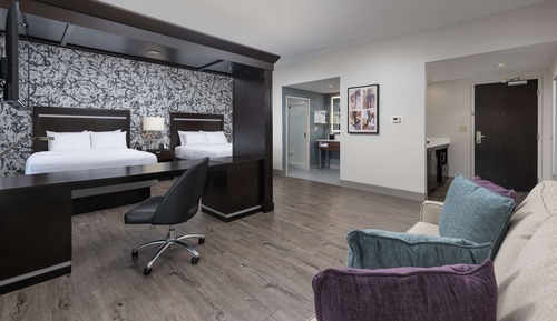 Suite estudio con 2 camas matrimoniales