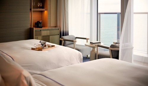 Habitación familiar con 2 camas individuales, vistas al mar (Signiel Premier)