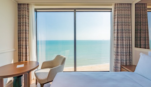 Habitación Deluxe, 1 cama de matrimonio grande, vistas al mar