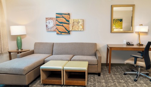 Suite estudio, 1 cama de matrimonio grande, bañera accesible, cocina (Communications)