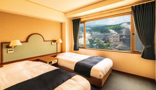 Habitación estándar con 2 camas individuales, no fumadores (Yukemuri View, with Bath)