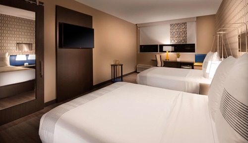 Habitación estándar, 2 camas de matrimonio, no fumadores, frigorífico y microondas