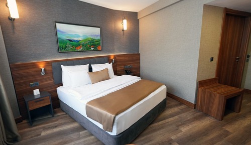 Habitación doble superior, 1 cama de matrimonio, accesible para personas con discapacidad