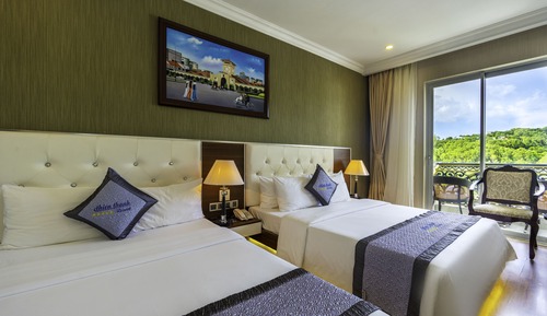 Habitación Deluxe con 2 camas individuales, vistas a la ciudad