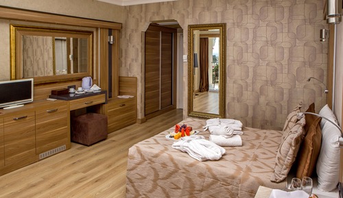 Habitación estándar con 1 cama doble o 2 individuales, vistas al jardín