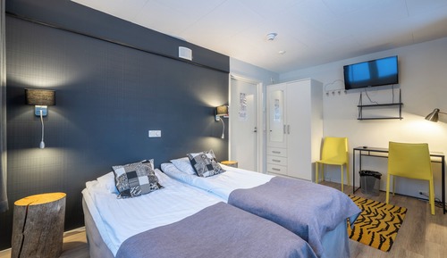 Habitación económica, 2 camas individuales, no fumadores, baño compartido