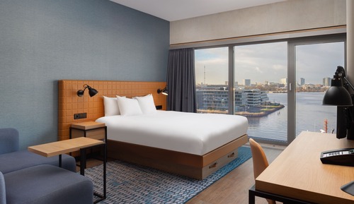 Estudio, 1 cama de matrimonio, vistas al puerto (High Floor)