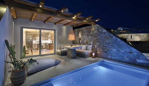 Suite, piscina privada, vistas al mar