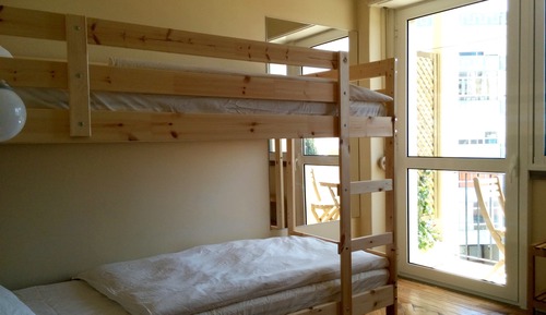 Habitación básica, baño compartido, vistas al mar (Bunk Bed)