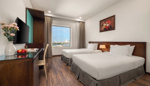 Habitación Deluxe con 2 camas individuales, vistas al río