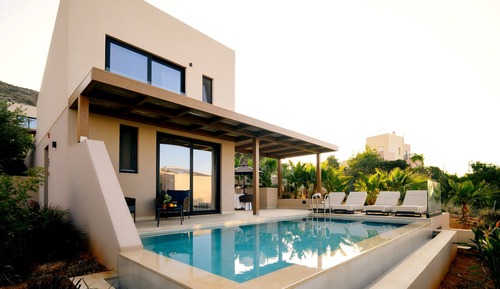 Luxury Villa, 1 Bedroom, Seasonal Heated Private Pool, Sea View