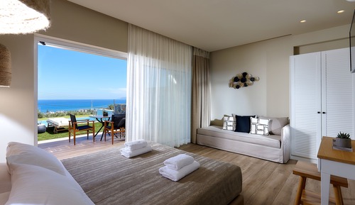 Dúplex Deluxe, piscina privada, vistas al mar