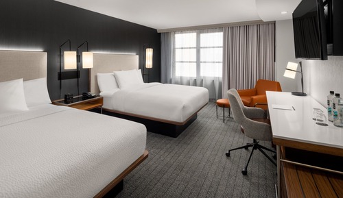 Habitación, 2 camas de matrimonio, no fumadores