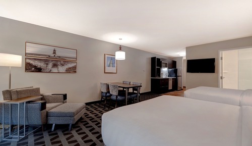 Estudio, 2 camas de matrimonio (Mobility/Hearing Access, Transf Shwr)