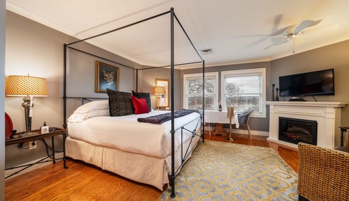 Habitación, bañera de hidromasaje, vistas al lago (Snowball)