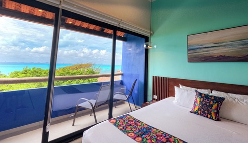 Habitación familiar, vistas al mar