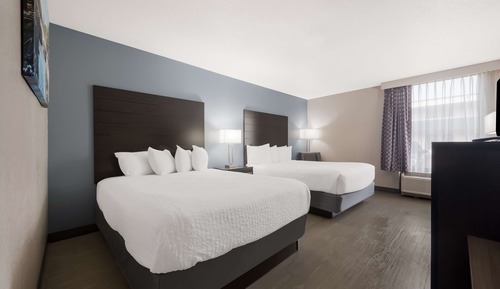 Habitación estándar, 2 camas de matrimonio, no fumadores, frigorífico y microondas