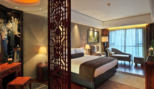 Suite presidencial, 1 cama de matrimonio grande con sofá cama